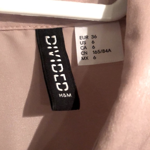 Satin Dusty Pink Shirt. - Picture 2 of 2